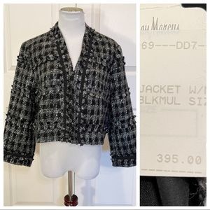 NWT! Indikka tweed jacket